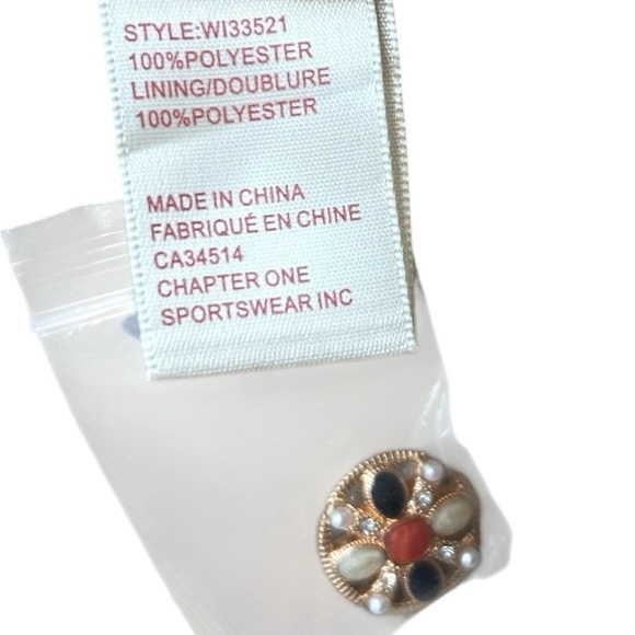 Anthropologie Autres Filles Tweed Jacket with Jewel Buttons- Size XS - Picture 13 of 15